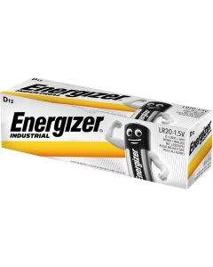 Energizer Industrial D / LR20 Batterier (12 stk.)