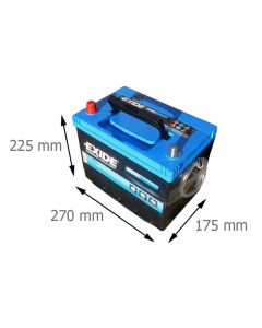 Exide Dual - ER350 12V 80AH