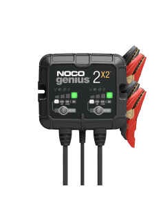 Noco Genius 2X2 Batterilader for 6V og 12V 4000mA (Wet, Gel, MF, CA, EFB, AGM, & Lithium-Ion)