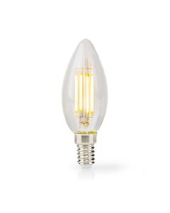 LED -LAMP PEAR E14 | Stearinlys | 4.5 W | 470 LM | 2700 K | Hot hvit | 1 stk. | Helt klart