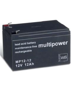 Multipower 12V - 12AH 6,3mm (back -up)