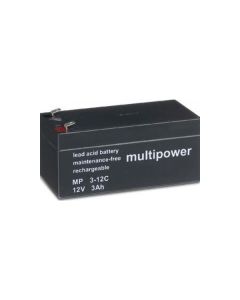 Multipower mp3-12c forbrukerbatteri 12v 3ah
