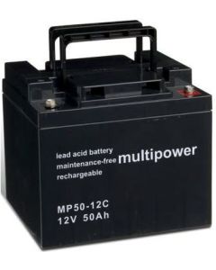 Multipower 12V - 50AH batteri for elektriske kjøretøyer