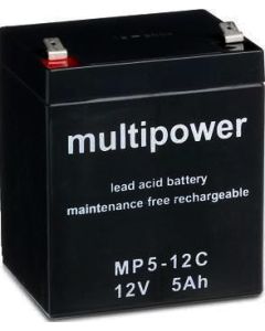 Multipower 12V - 5AH forbruksbatteri for elektriske kjøretøyer