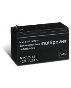 Multipower 12V - 7,2ah (4,8 mm)