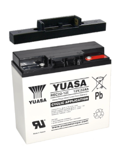 Powakaddy Battery 12V 22AH inkl. Monteringssystem
