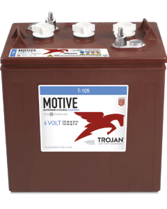 Trojan T105 dypsyklusbatteri - 6V 225Ah / 20h - 185Ah / 5h - ELPT