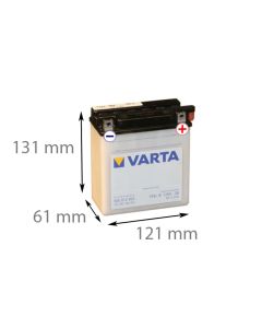 VARTA 505 012 003 - 12V 5AH (motorsykkelbatteri)