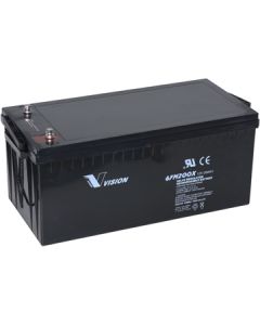Vision 6FM200 AGM Deep Cycle - 12V 200Ah (forbruksbatteri)