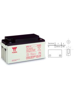 NP65-12 Yuasa blybatteri