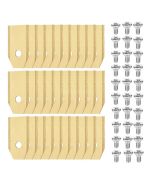 30x Kniver til Husqvarna Automower / Gardena / Greenworks Optimow - Titanbelagt stål inkl. Skruer - Japcell