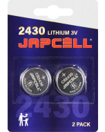 JAPCELL Lithium CR2430 Batterier - 2 stk. 
