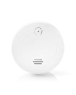 Nedis røykvarsler batterisensor levetid: 5 års måleområde: 0-3 m EN14604 med testknapp 85 dB abs hvit