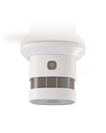 Nedis røykvarsler batterisensor levetid: 10 års måleområde: 0-3 m EN14604 med pauseknapp med testknapp 85 db abs hvit